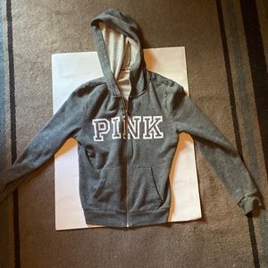 Pink Victoria Secret Zip-Up Hoodie
